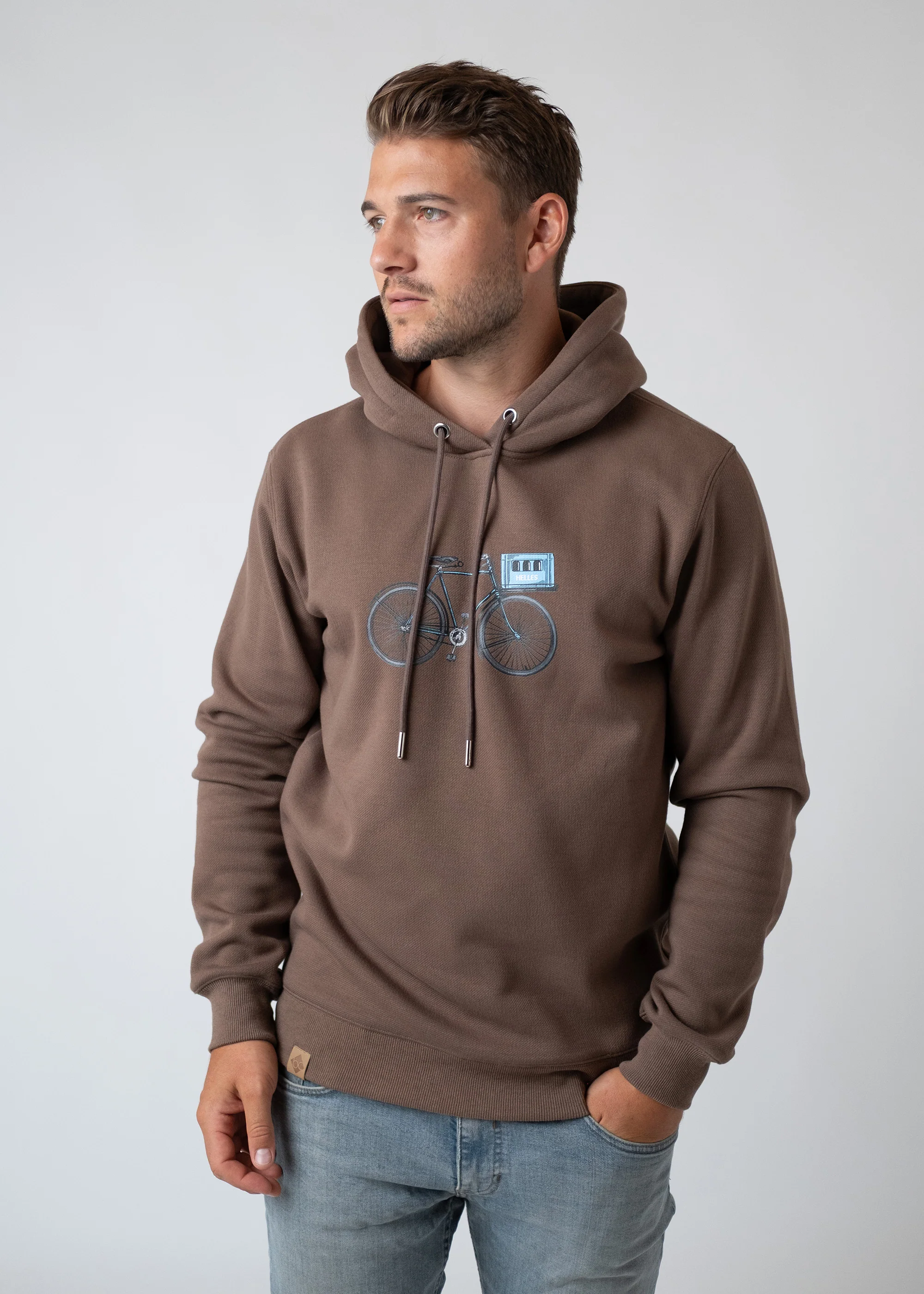 Hoodie "Expresslieferdienst" - dunkelbraun - Image 2