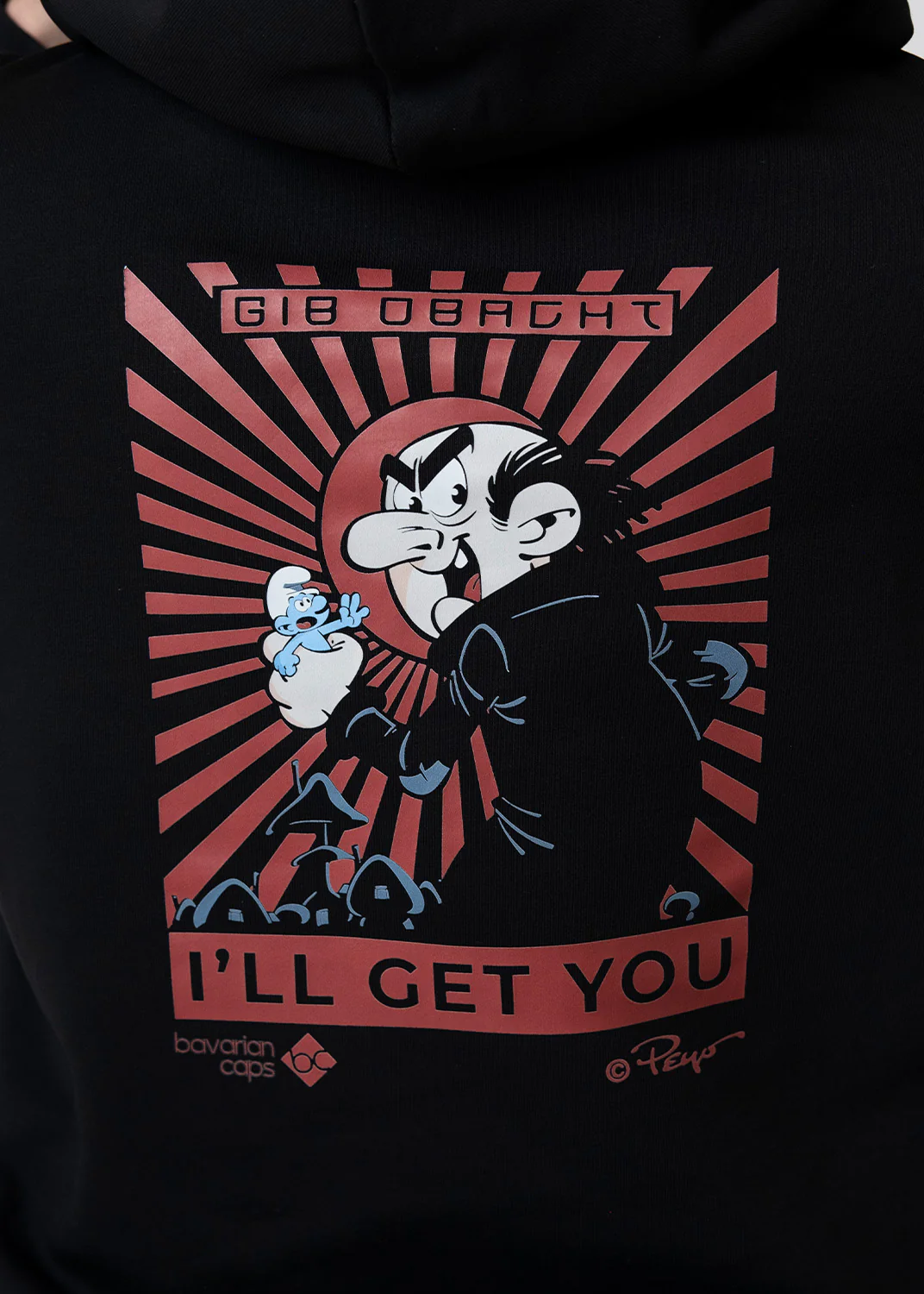 Hoodie "Gargarmel" - schwarz - Image 3
