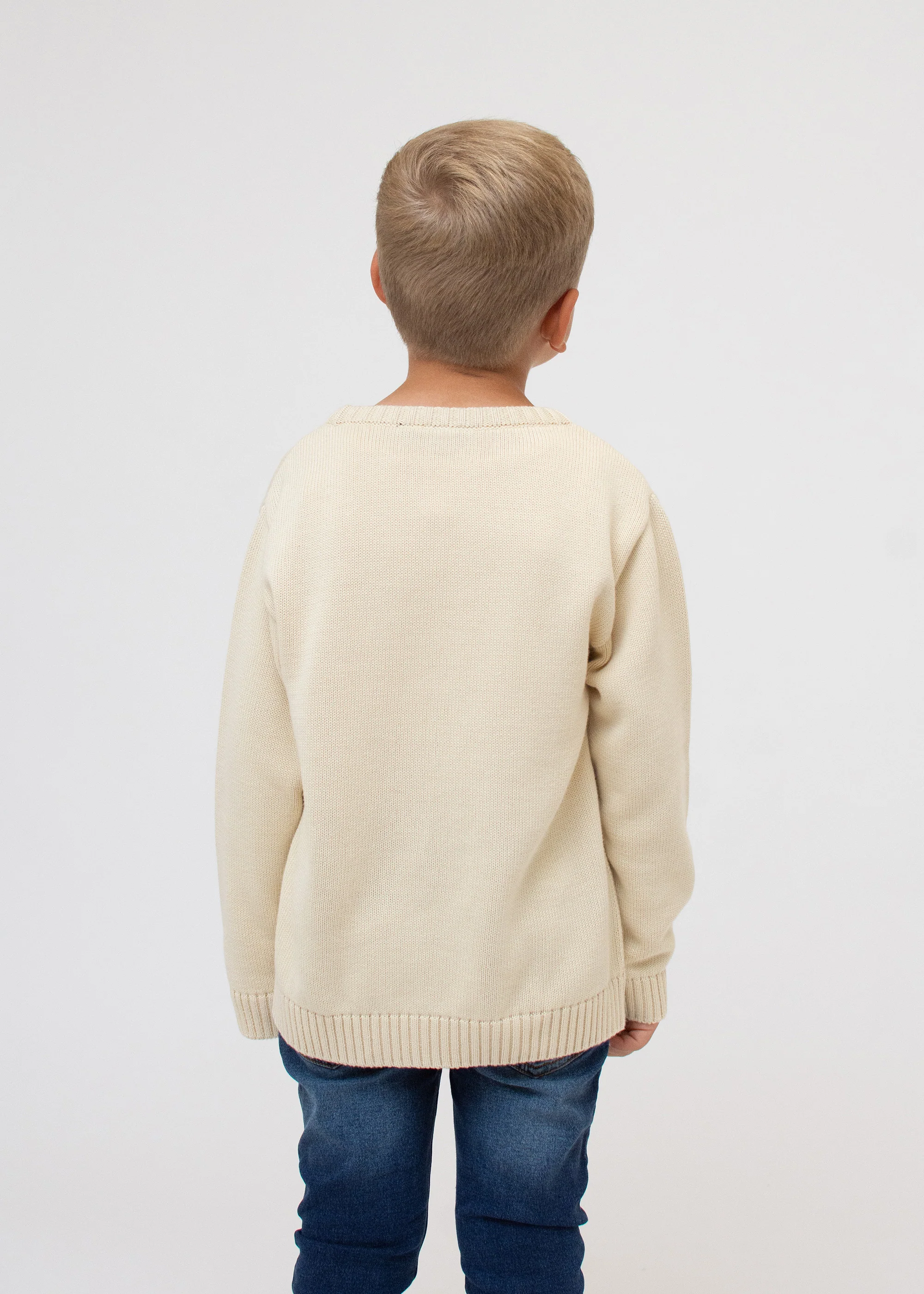 Strickpulli "Tierfest" - beige (Kinder) - Image 4