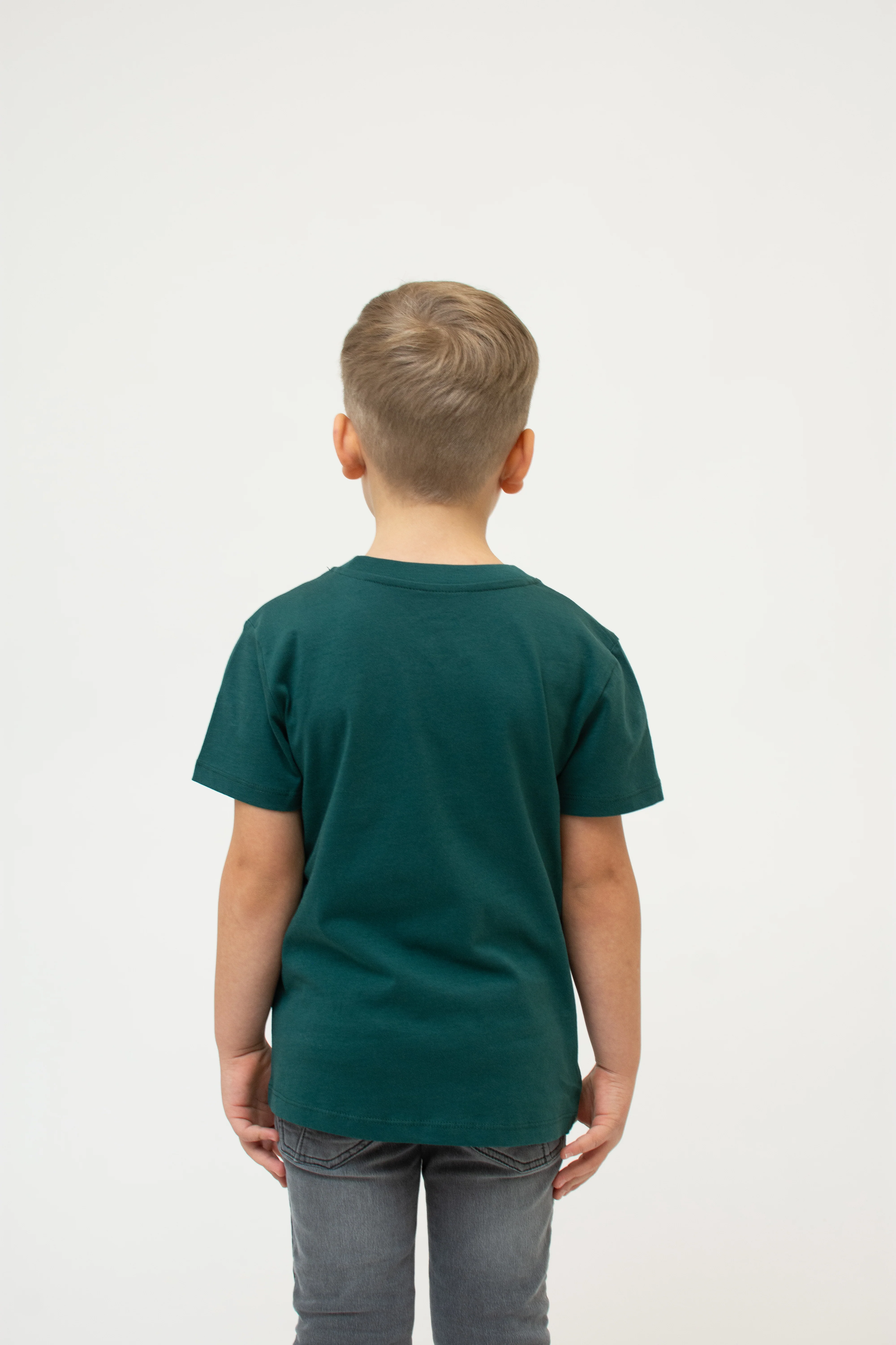 T-Shirt "Lucky Luke: Lach amoi" - dunkelgrün (Kinder) - Image 4