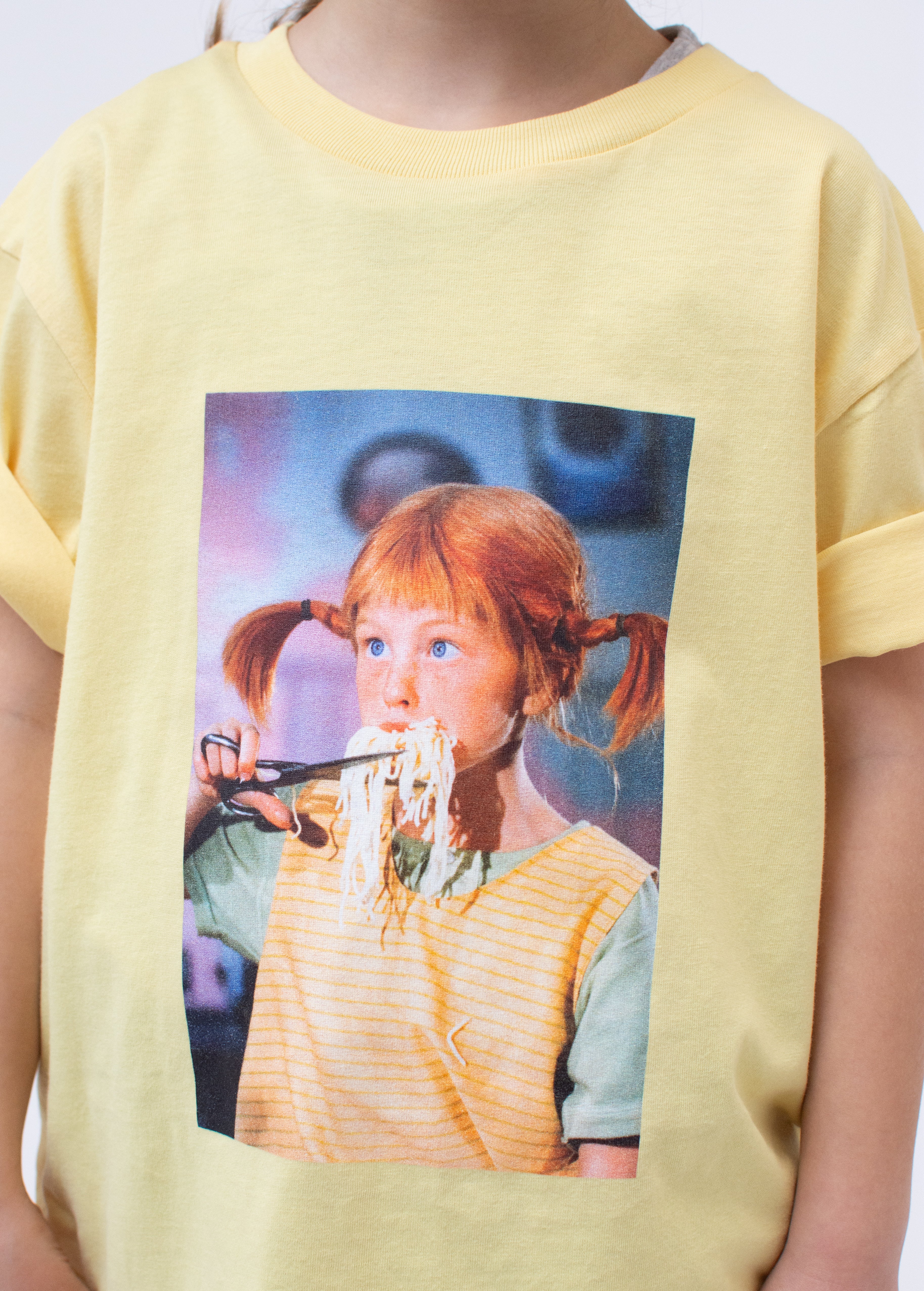 T-Shirt "Nudelparty" - gelb (Kinder) - Image 3