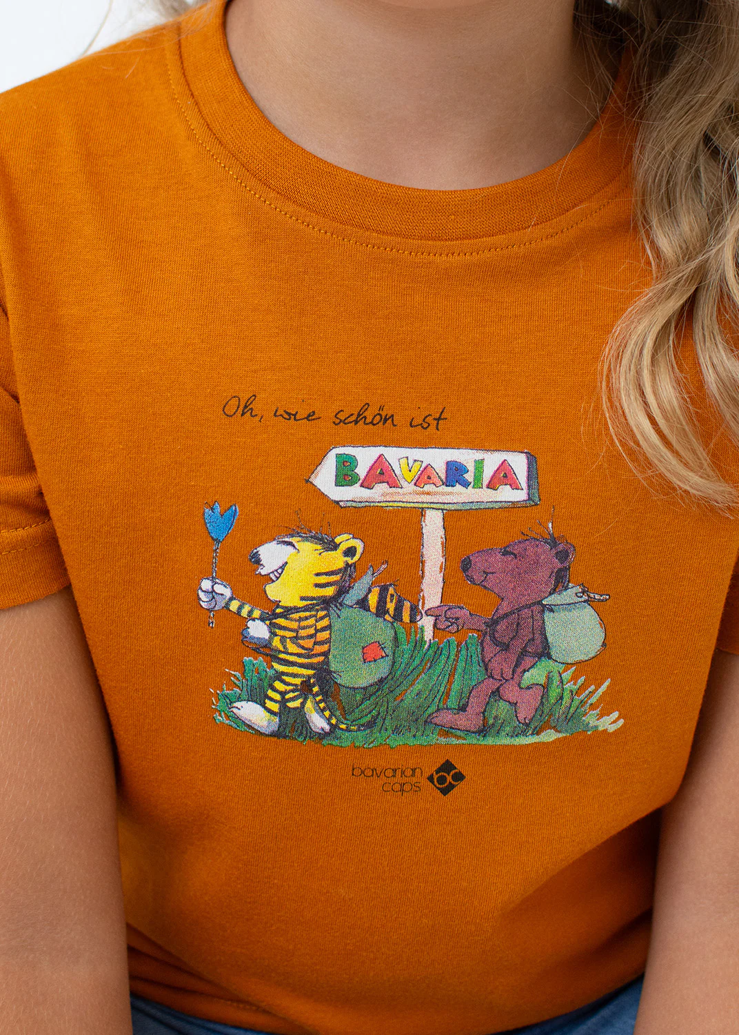 T-Shirt "Oh wie schön ist Bavaria" - orange (Kinder) - Image 3