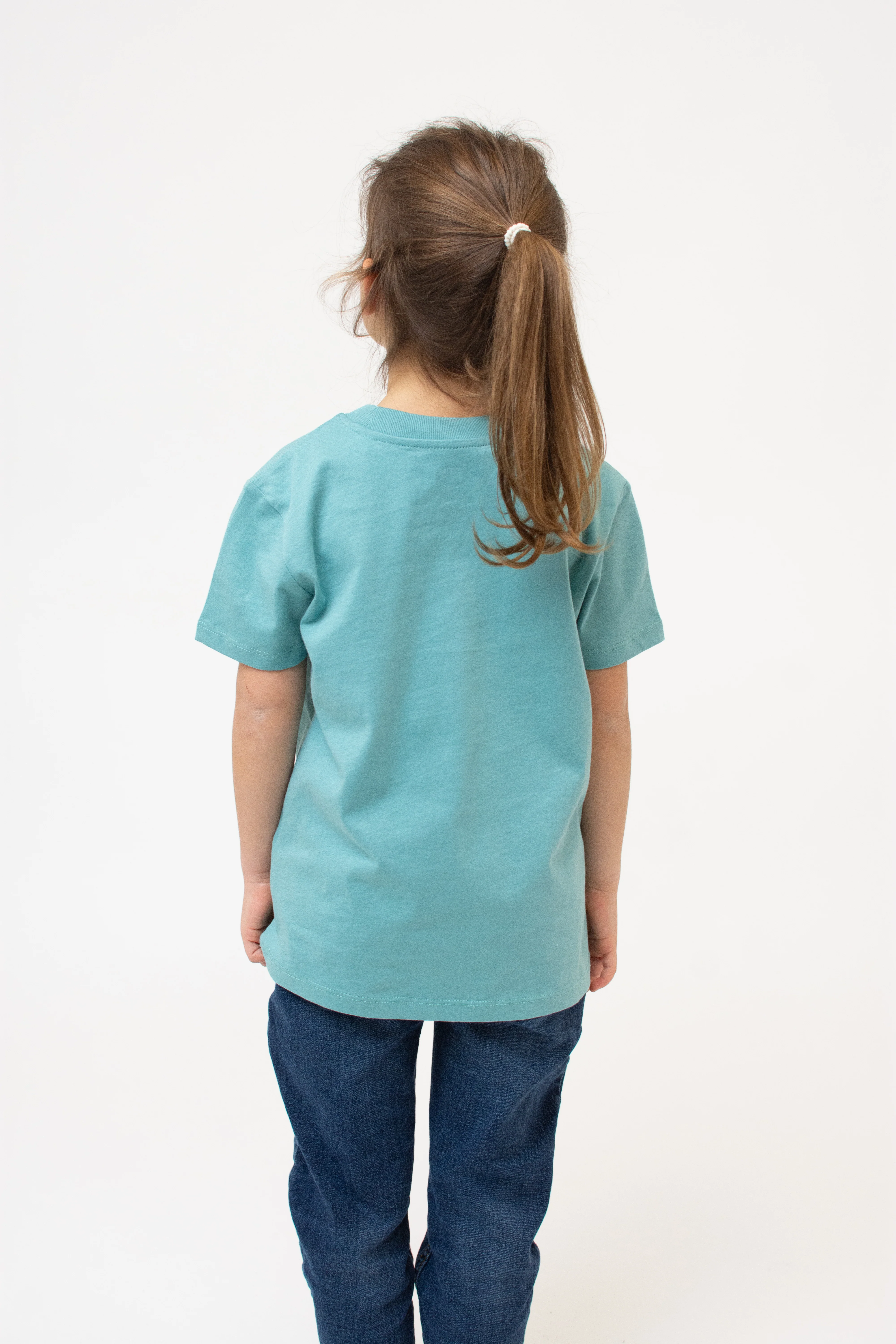 T-Shirt "Schlümpfe: Schwammerlschirm" - blaugrün (Kinder) - Image 4