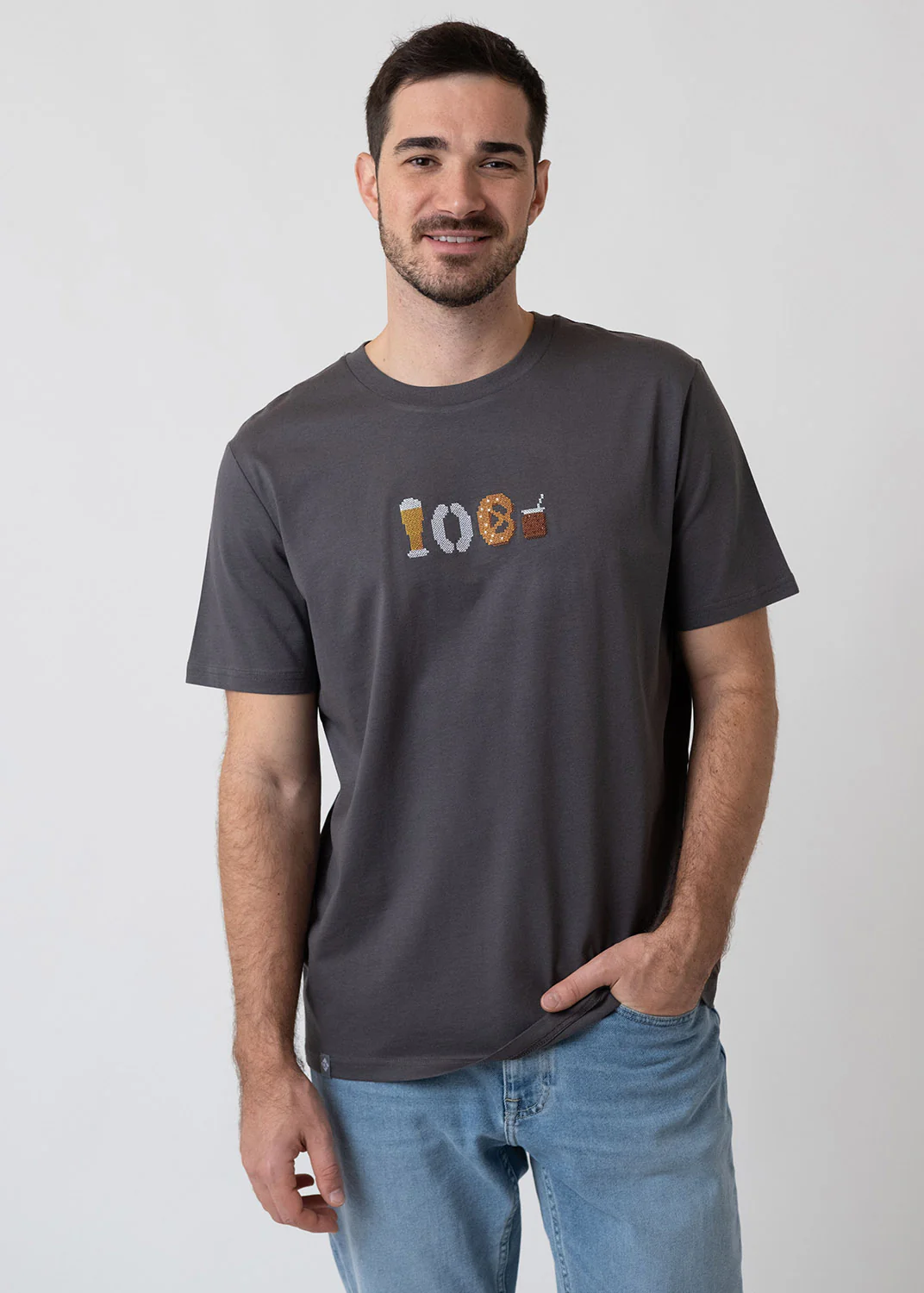 T-Shirt "Weißwurschtfrühstück" - anthrazit - Image 3